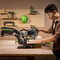 Торцовочная пила Greenworks GD24MS216 1501707UG (с 1-им АКБ) - Превью изображения №17 — Интернет-магазин Teono.by