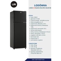 Холодильник LIN LI-BCD-210 (Черный) - Превью изображения №5 — Интернет-магазин Teono.by