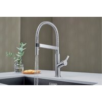 Смеситель Blanco Solenta-S Senso (рычаг справа, нержавеющая сталь) - Превью изображения №3 — Интернет-магазин Teono.by