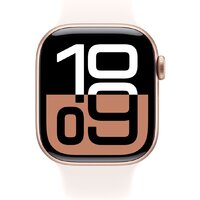 Apple Watch Series 10 42 мм (алюминиевый корпус, розовое золото/легкие румяна, спортивный силиконовый ремешок M/L) Image #2