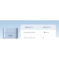 Беспроводное зарядное Ugreen MagFlow 2-in-1 W752 55960 (голубой) - Превью изображения №3 — Интернет-магазин Teono.by