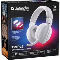 Наушники Defender Triple (белый) - Превью изображения №9 — Интернет-магазин Teono.by