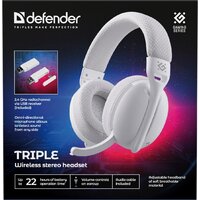 Наушники Defender Triple (белый) - Превью изображения №10 — Интернет-магазин Teono.by