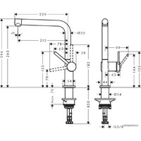 Смеситель Hansgrohe Talis M54 72840000 - Превью изображения №2 — Интернет-магазин Teono.by