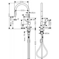 Смеситель Hansgrohe Talis M54 72842000 - Превью изображения №2 — Интернет-магазин Teono.by