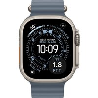 Apple Watch Ultra 3 LTE 49 мм (титановый корпус, природный/синий, ремешок из эластомера) Image #2