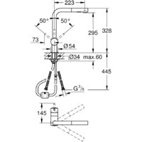 Смеситель Grohe Minta 30274AL0 - Превью изображения №2 — Интернет-магазин Teono.by
