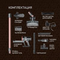 Пылесос Weissgauff V12 BLDC 500 Ora Rosa Turbo - Превью изображения №19 — Интернет-магазин Teono.by