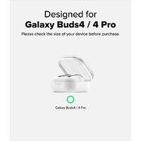 Чехол Ringke Silicone для Galaxy Buds 4/4 Pro Pink Sand - Превью изображения №2 — Интернет-магазин Teono.by
