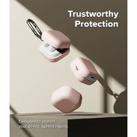 Чехол Ringke Silicone для Galaxy Buds 4/4 Pro Pink Sand - Превью изображения №4 — Интернет-магазин Teono.by