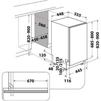 Встраиваемая посудомоечная машина Whirlpool WH6IC11BS7LSA0 - Превью изображения №2 — Интернет-магазин Teono.by