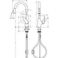 Смеситель Hansgrohe M42 M429-H220 71800000 - Превью изображения №2 — Интернет-магазин Teono.by