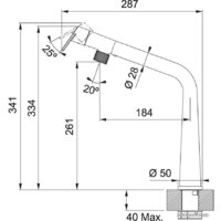 Смеситель Franke Icon 115.0625.187 (черный матовый) - Превью изображения №3 — Интернет-магазин Teono.by