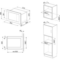 Микроволновая печь Smeg FMI025B3 - Превью изображения №2 — Интернет-магазин Teono.by
