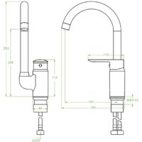 Смеситель Laveo Appia BLP 068D - Превью изображения №2 — Интернет-магазин Teono.by