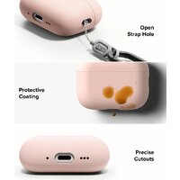 Чехол Ringke Silicone для Airpods Pro 3 Pink Sand - Превью изображения №5 — Интернет-магазин Teono.by