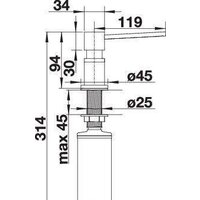 Blanco Lato Silgranit (хром/мягкий белый) Image #2