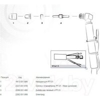 Сварочная горелка Aurora РТ-31 23071 - Превью изображения №3 — Интернет-магазин Teono.by