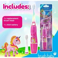 Электрическая зубная щетка Brush-Baby KidzSonic Unicorn - Превью изображения №4 — Интернет-магазин Teono.by