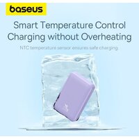 Внешний аккумулятор Baseus Magnetic Mini Air Wireless Fast Charge Power Bank 20W 10000mAh (сиреневый) - Превью изображения №13 — Интернет-магазин Teono.by