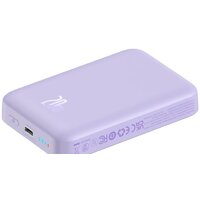 Внешний аккумулятор Baseus Magnetic Mini Air Wireless Fast Charge Power Bank 20W 10000mAh (сиреневый) - Превью изображения №6 — Интернет-магазин Teono.by