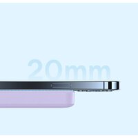Внешний аккумулятор Baseus Magnetic Mini Air Wireless Fast Charge Power Bank 20W 10000mAh (сиреневый) - Превью изображения №14 — Интернет-магазин Teono.by