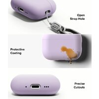 Чехол Ringke Silicone для Airpods Pro 3 Light Purple - Превью изображения №5 — Интернет-магазин Teono.by