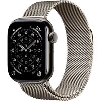 Apple Watch Series 11 LTE 46 мм (титановый корпус, природный/природный, миланская петля S/M)
