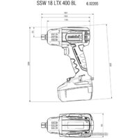 Metabo SSW 18 LTX 400 BL 602205650 (с 2-мя АКБ, кейс) Image #2