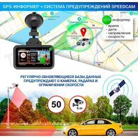 Видеорегистратор-радар детектор-GPS информатор (3в1) TrendVision Hybrid Signature Real 4K - Превью изображения №10 — Интернет-магазин Teono.by
